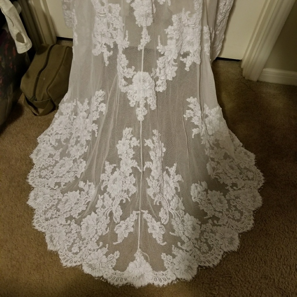 Priscilla of Boston 2759 Lace Wedding Dress - Picture 5 of 7